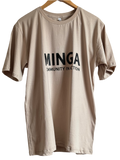 MINGA T-Shirt - Community in Action Green Short Sleeve Round Neck Tee for Casual Wear
